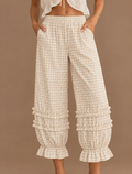 Gingham Ruffle Pants