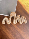 Beige Tortoise Shell Claw Clip